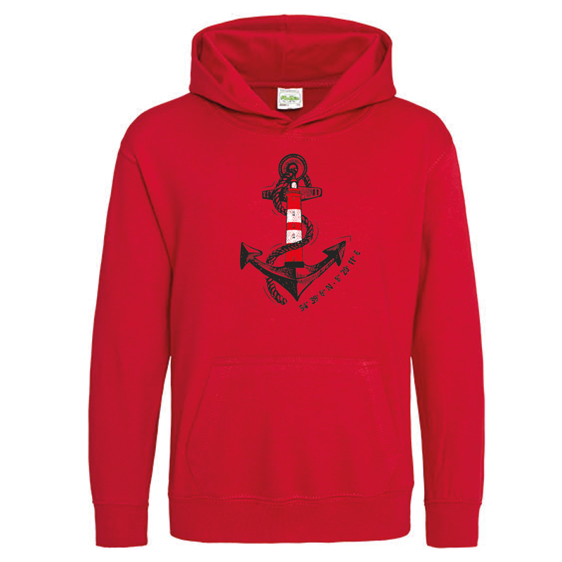 Kinder Kapuzenpullover "Anker & Leuchtturm"