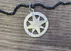 Unisex Anhänger "Windrose", 925er Silber