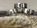 Unisex Ring "Inselmotive", 925er Silber