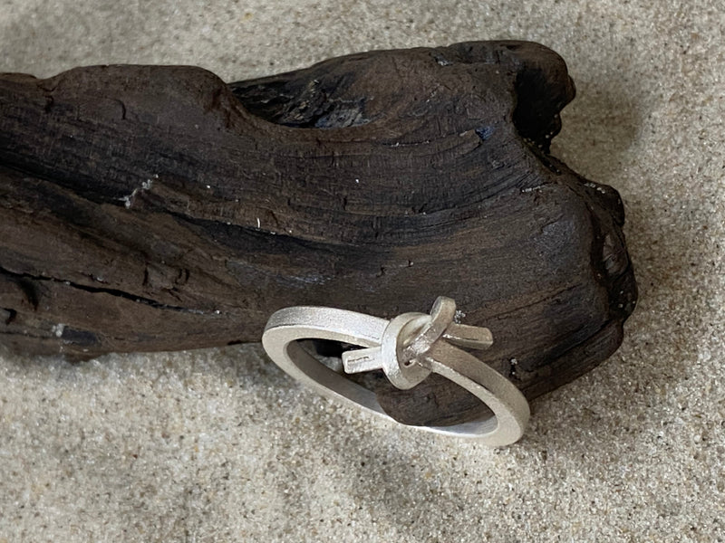Damen Ring "Knoten", 925er Silber