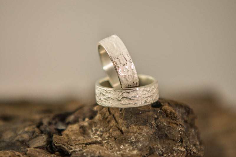 Damen Ring "Strandsand", 925er Silber