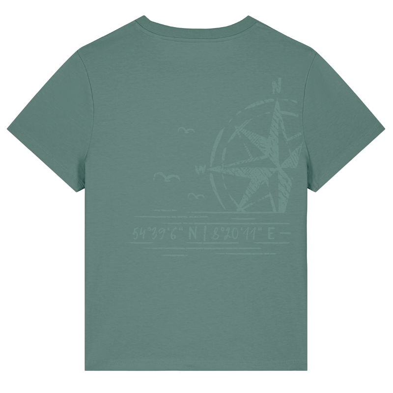 Damen T-Shirt "Windrose & Möwen"