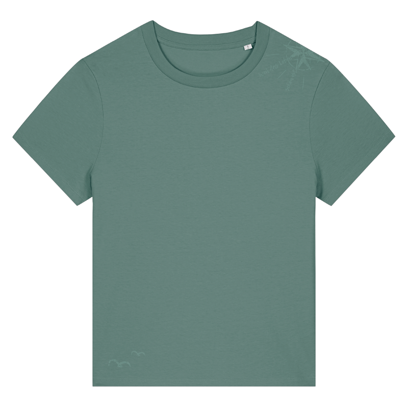Damen T-Shirt "Windrose & Möwen"