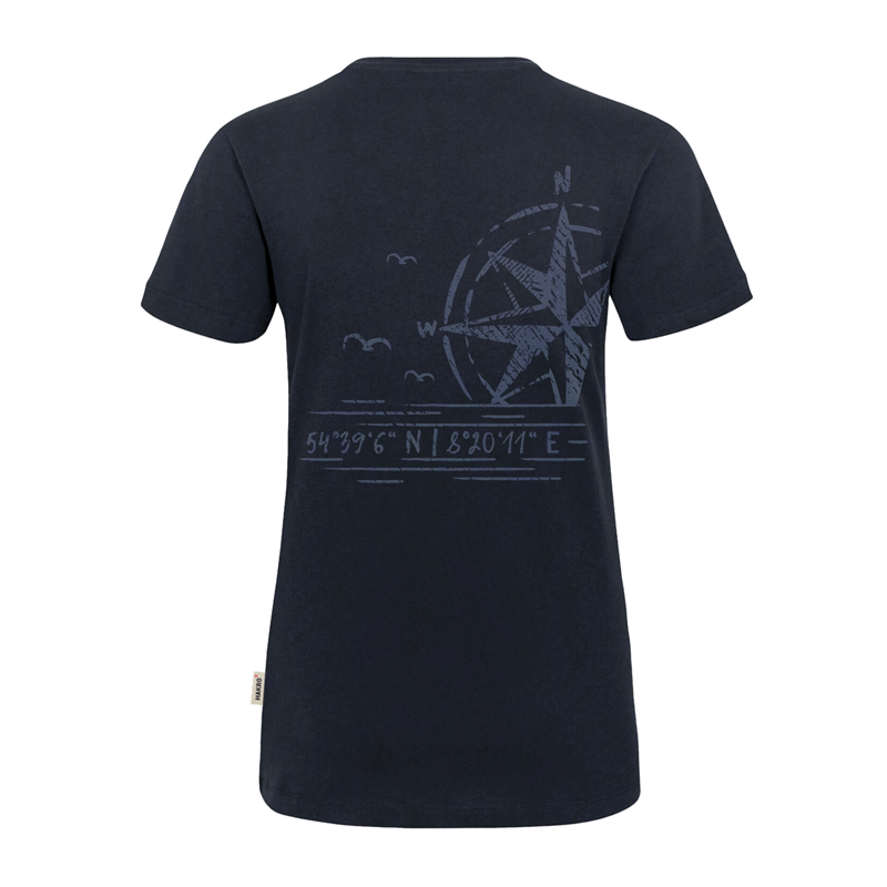 Damen T-Shirt "Windrose & Möwen"