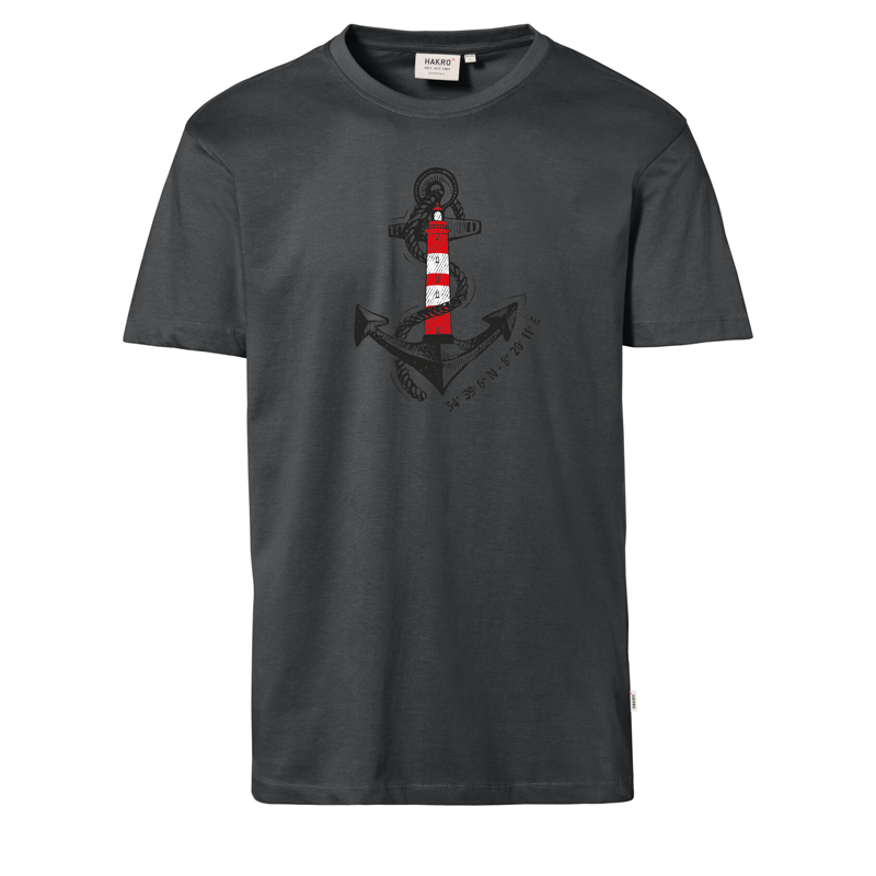 Herren T-Shirt "Anker & Leuchtturm"