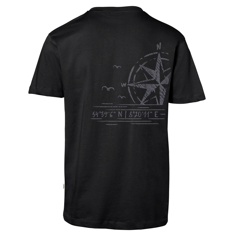 Herren T-Shirt "Windrose & Möwen"
