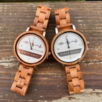 Damen Holzuhren "Weil das Leben schön ist"