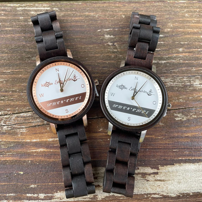 Damen Holzuhren "Weil das Leben schön ist"