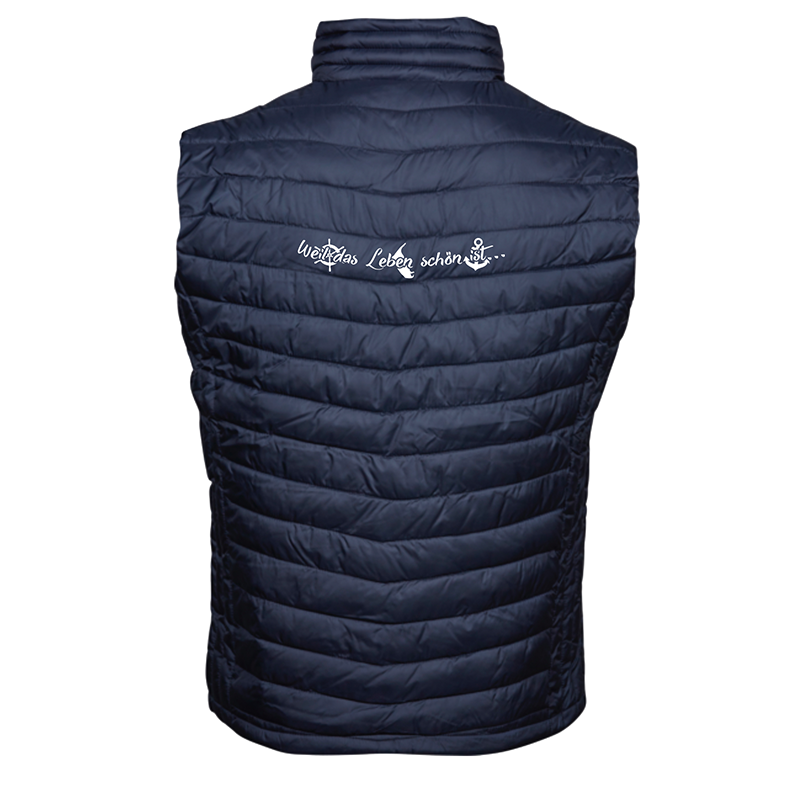 Herren Steppweste "Weil das Leben schön ist 1.0"