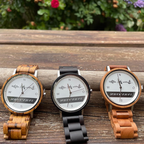 Herren Holzuhren "Weil das Leben schön ist"