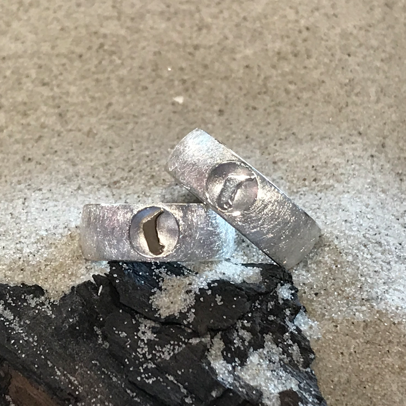 Unisex Ring "Amrum", 925er Silber