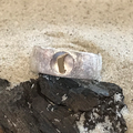 Unisex Ring "Amrum", 925er Silber|750er Gold